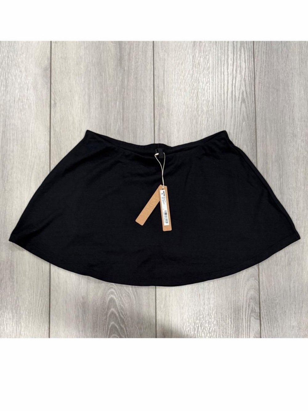 SKIMS Smooth Lounge Collection Black Mini Skort with Built in Shorts. *NWT*